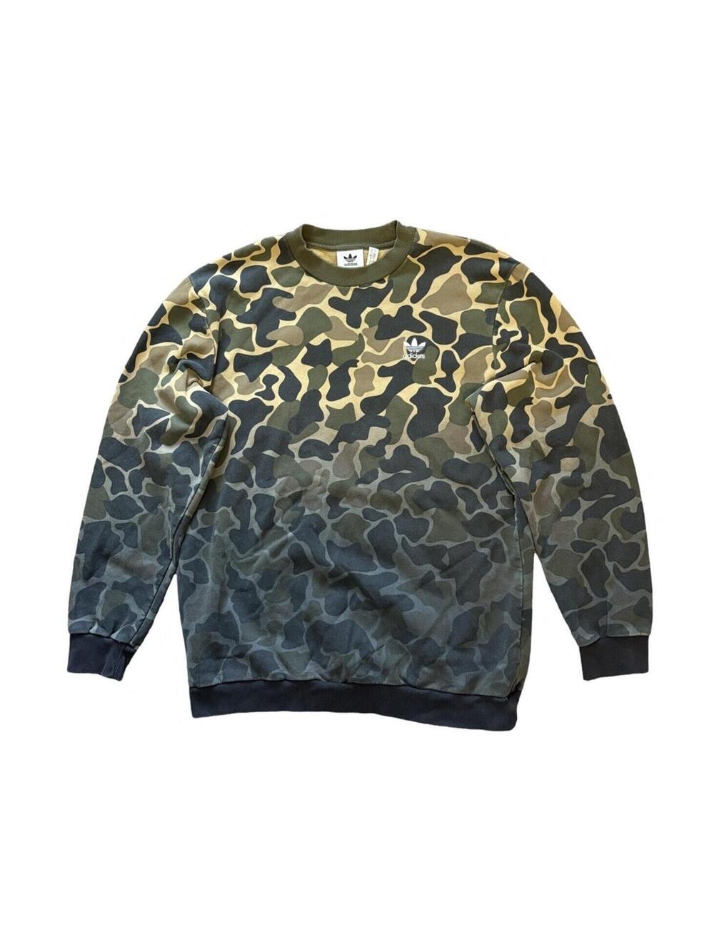 Adidas Originals Men's Camouflage Crew Neck Sweatshirt Size Large CE2463